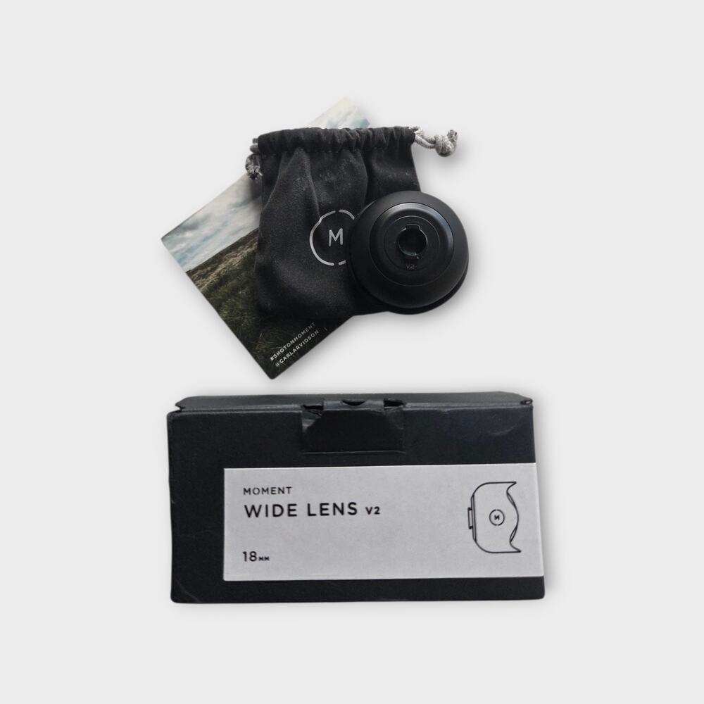 Moment M Series 18mm Wide Lens Smartphone Camera Black Mobile Photography